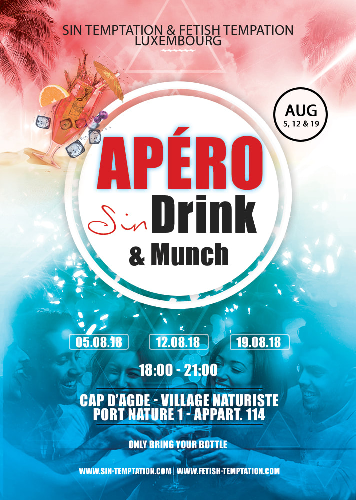 Apéro Sin Drink & Munch Cap d'Agde Village Naturiste